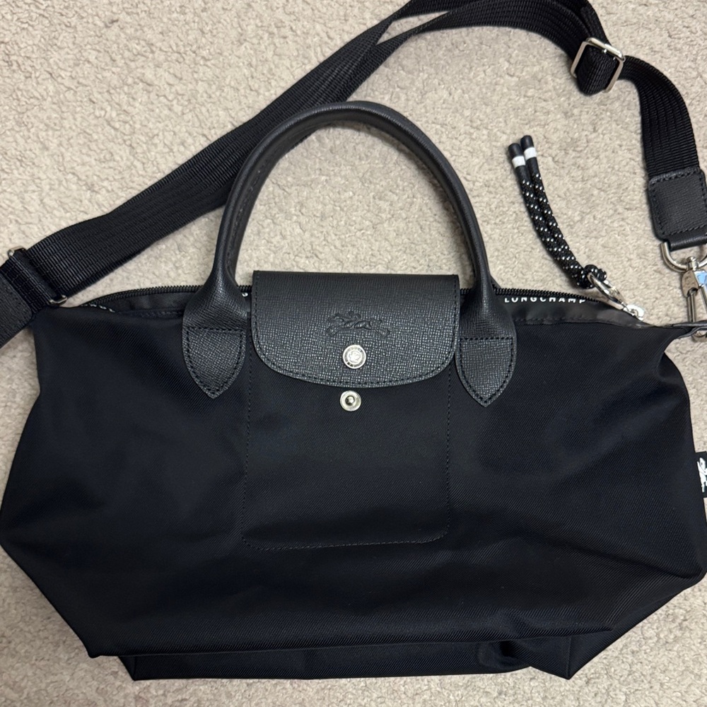 Longchamp Black Satchel Bag